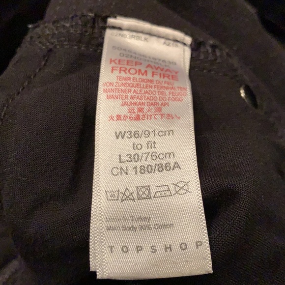 TOPSHOP Black Pant - Picture 12 of 16